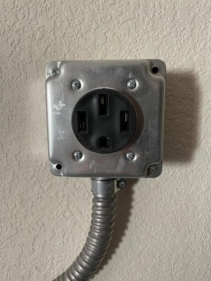 NEMA 14-50 outlet installed for Smart Home Electrical in Romulus